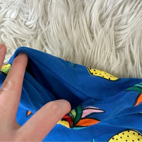 Hanna Andersson Rainbow Pineapple Blue Dress 3T - Picture 4 of 6